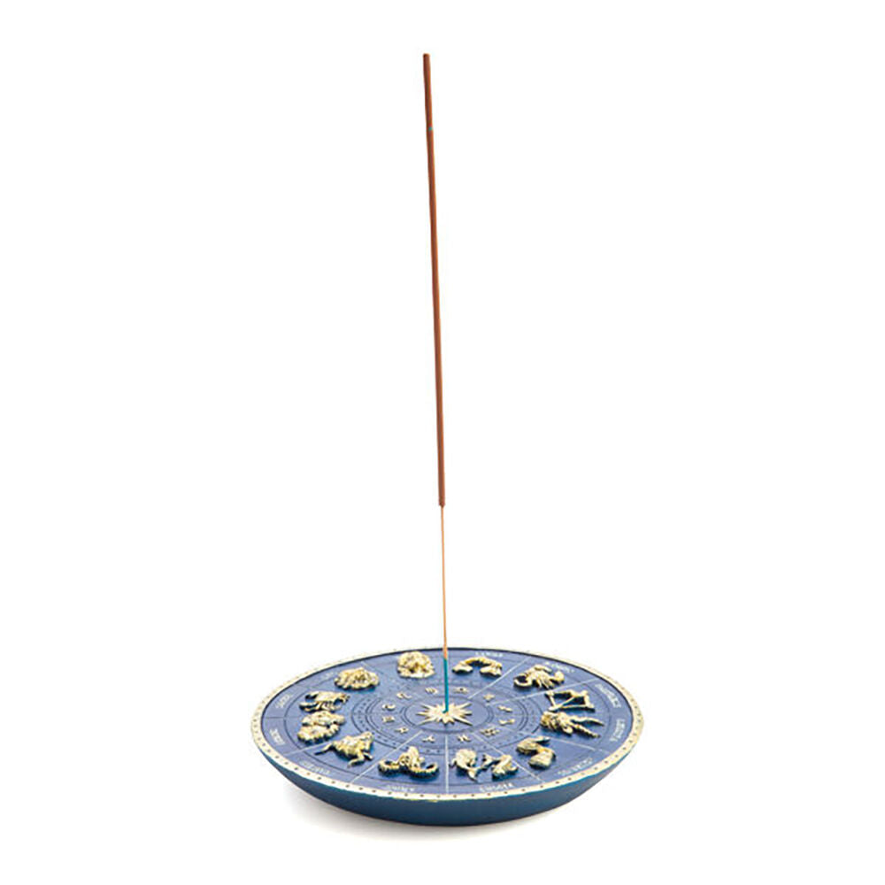 Mdi Gold/Deep Blue 3D Zodiac Stick Incense Burner Stand Home Decor 17x17mm — image 2