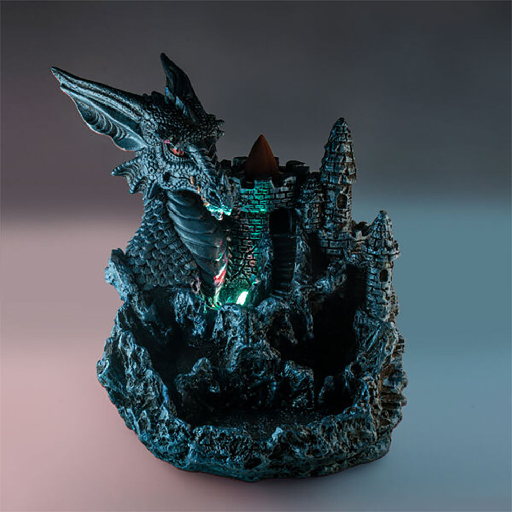 Mystical Worlds Ice Dragon LED Backflow Incense Burner Home Fragrance Decor — image 2