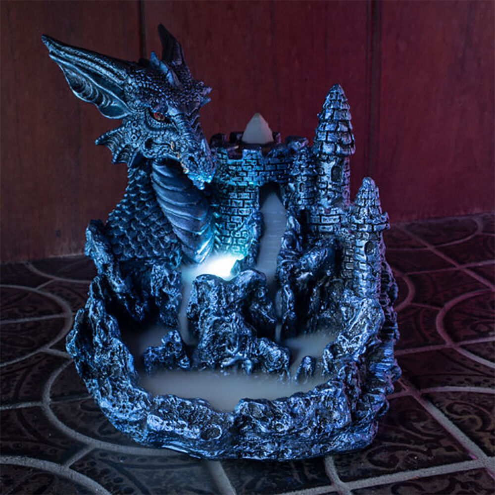 Mystical Worlds Ice Dragon LED Backflow Incense Burner Home Fragrance Decor — image 3