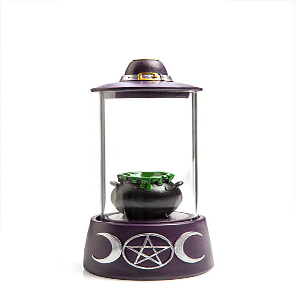 Mdi LED Backflow Incense Burner Cauldron Case Aromatherapy Decor 10.3x23.5cm — image 2