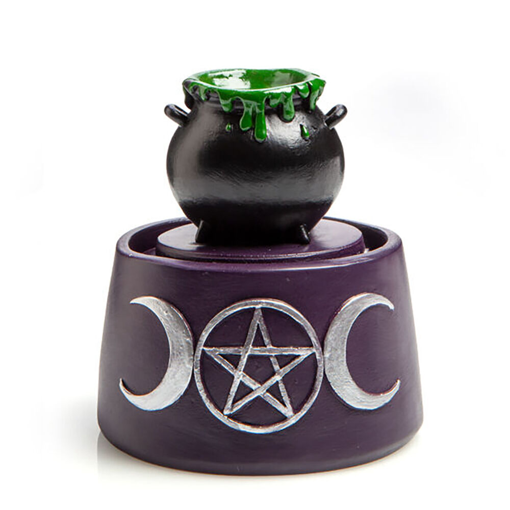 Mdi LED Backflow Incense Burner Cauldron Case Aromatherapy Decor 10.3x23.5cm — image 5