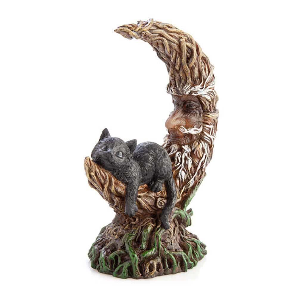 Mdi LED Polyresin Moon Tree w/Black Cat Figure Decor Night Light 16.5x21.2cm — image 2