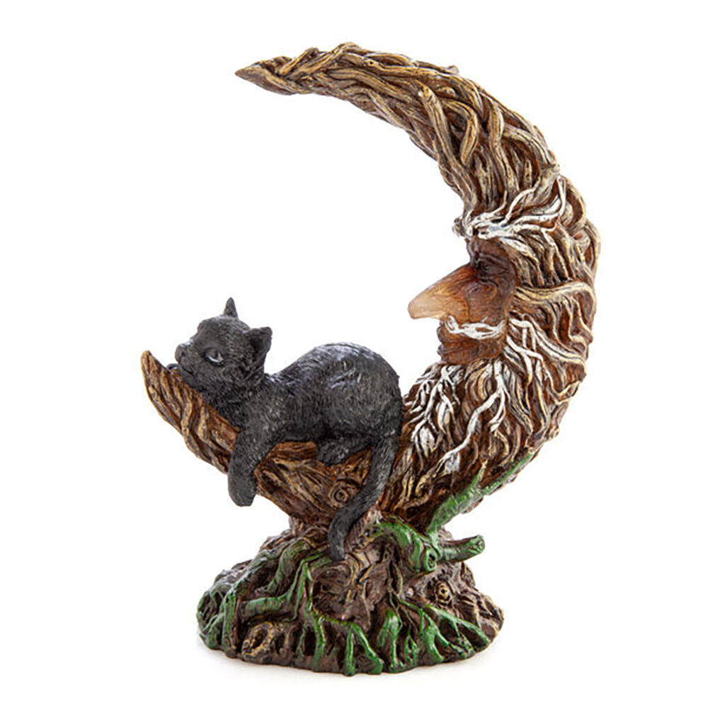 Mdi LED Polyresin Moon Tree w/Black Cat Figure Decor Night Light 16.5x21.2cm (2 Pack) — image 2