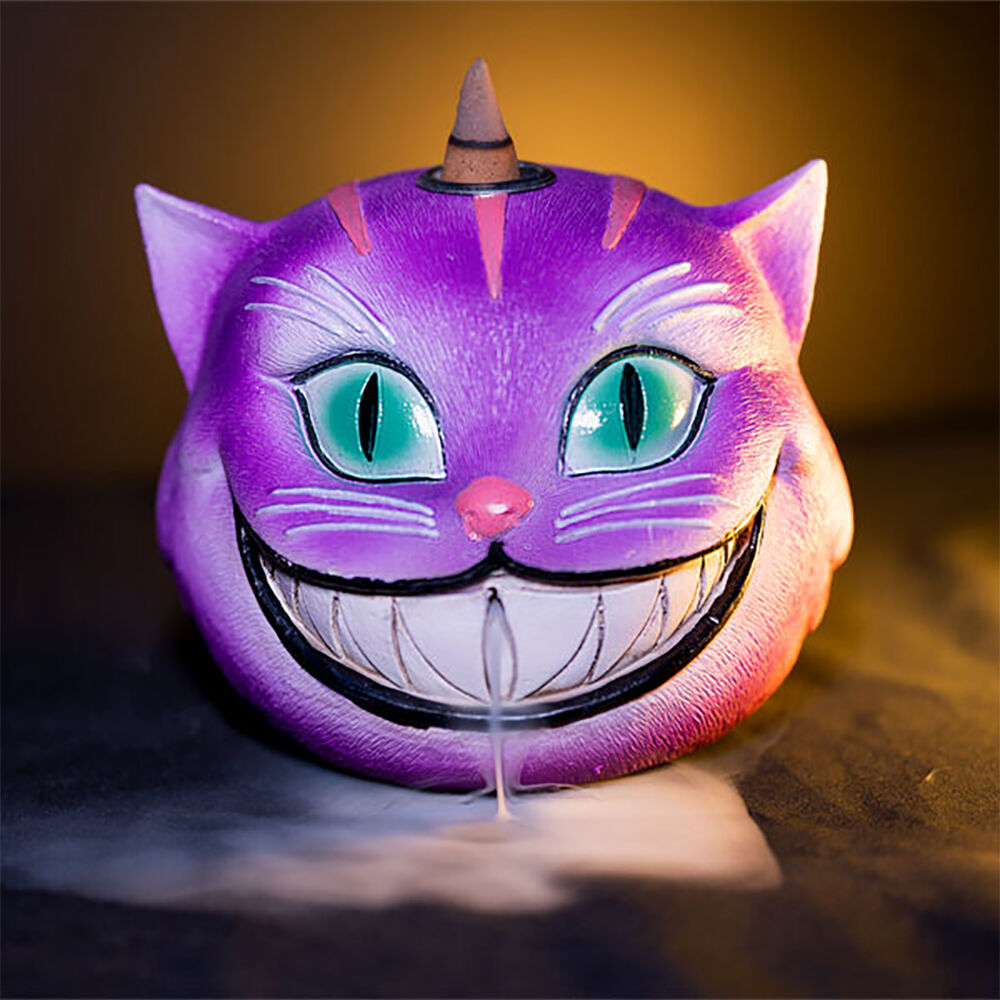 Mad Cat Backflow Incense Burner Ceramic Gothic Home Decoration 12.6x12cm — image 4