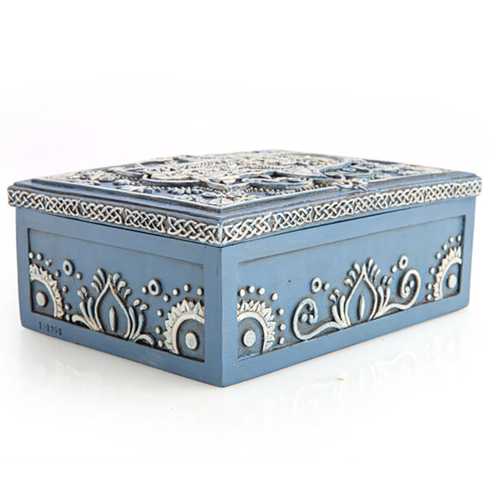Mystical Worlds Jewellery Trinket Tarot Box Hamsa Storage Home Decor — image 4