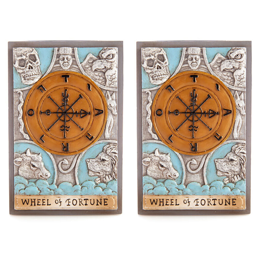 Mystical Worlds Tarot Box Wheel of Fortune Jewellery Trinket Home Decor (2 Pack)