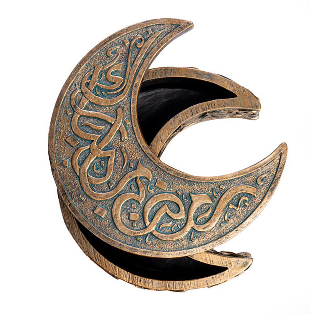 Mystical Worlds Jewellery Storage Trinket Box Moon Gold Decor Antique — image 2