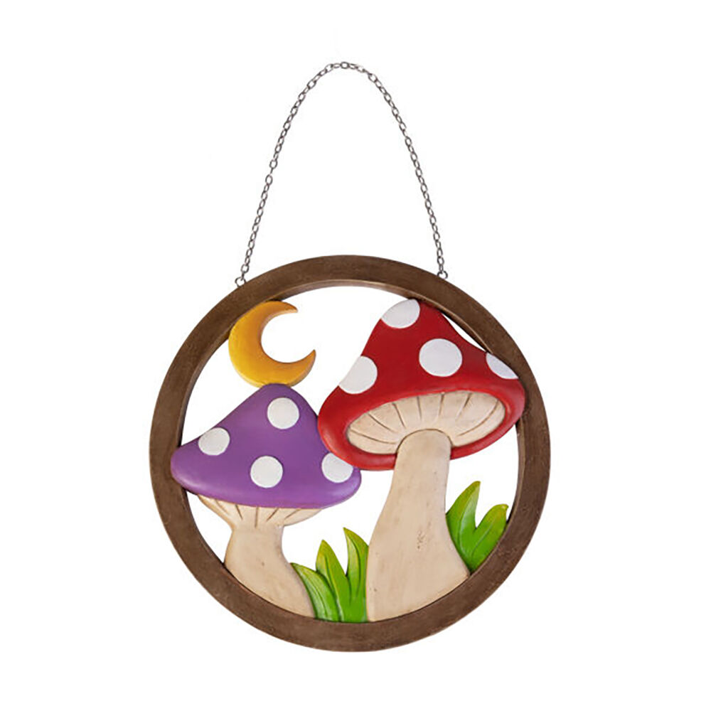 Mdi Front Door Hanging Wall Mushrooms Home Decor Ornament Display
