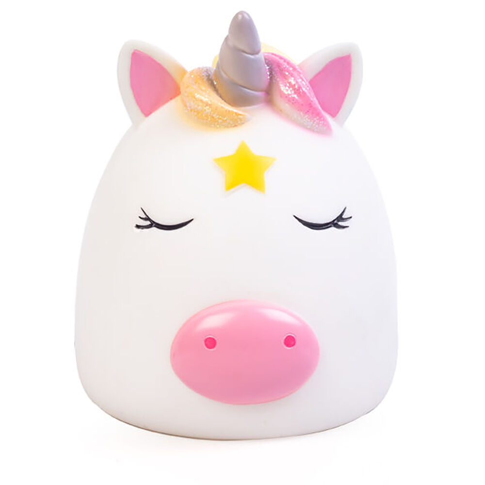 Smooshos Children Night Light Bedroom Decor White Unicorn Pal Table Lamp