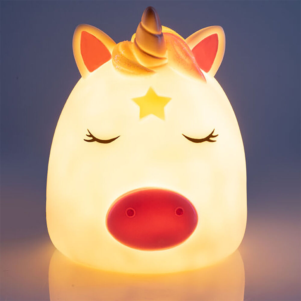 Smooshos Children Night Light Bedroom Decor White Unicorn Pal Table Lamp — image 2