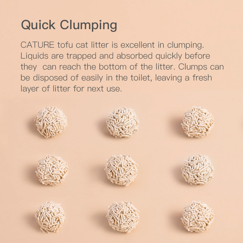 Cature 18L/7.2kg Milk Tofu Clumping Cat Litter Pellets Odour Control Flushable — image 10