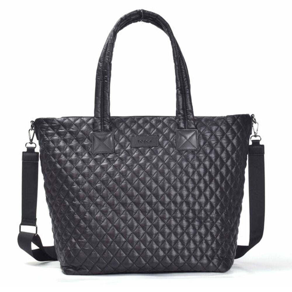 Tosca Metro Large Travel Tote Bag with Detachable Shoulder Strap Black