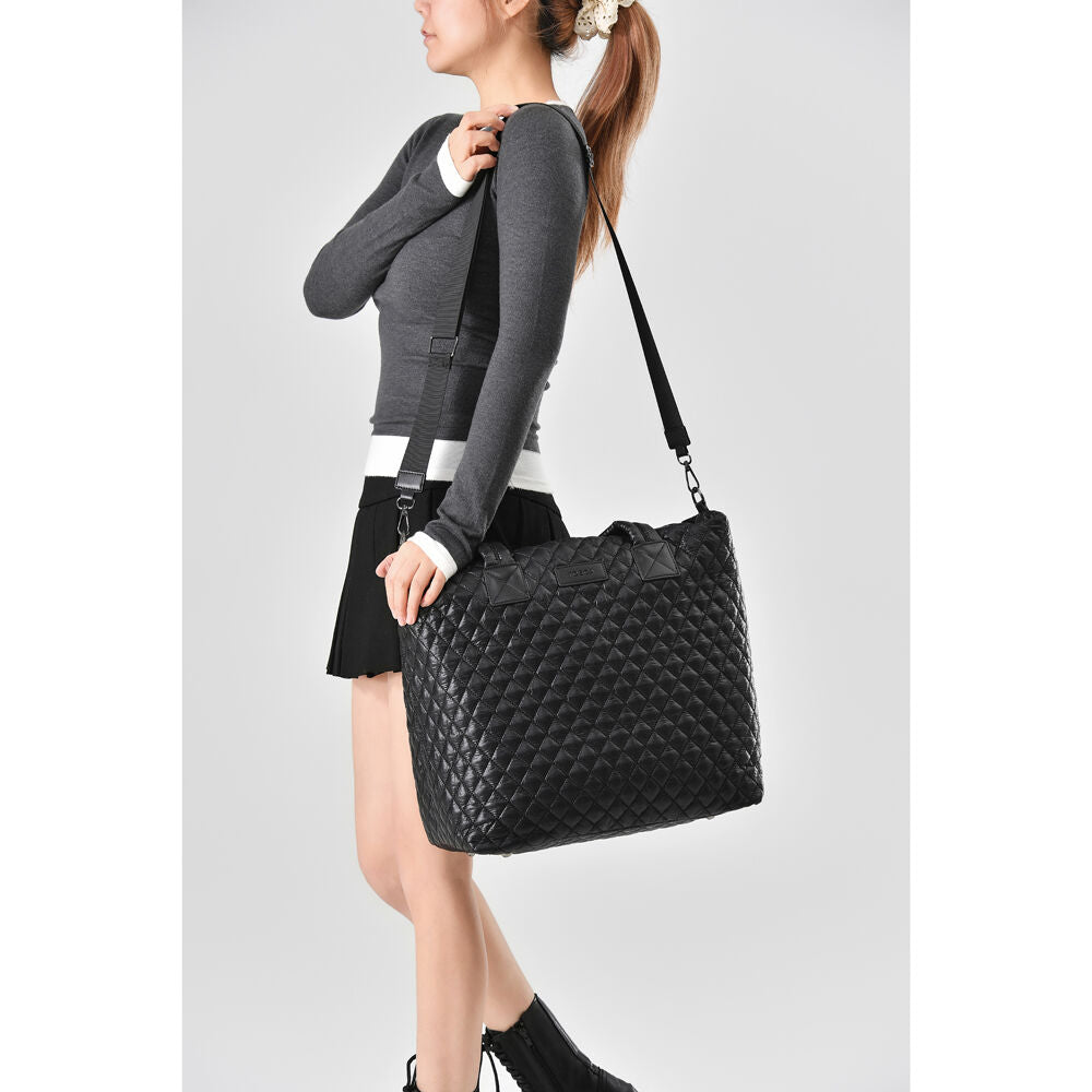 Tosca Metro Large Travel Tote Bag with Detachable Shoulder Strap Black — image 10