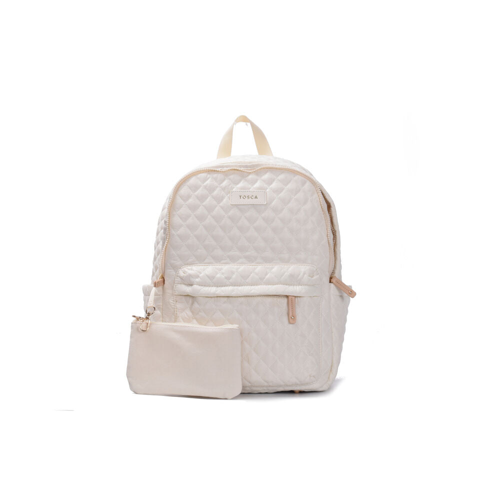 Tosca Metro Quilted Oxford Lightweight Travel 15" Laptop Backpack Mushroom — image 5