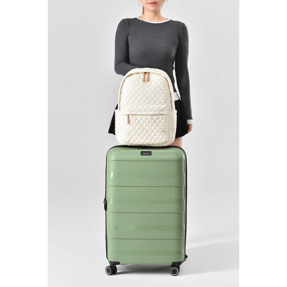 Tosca Metro Quilted Oxford Lightweight Travel 15" Laptop Backpack Mushroom — image 9