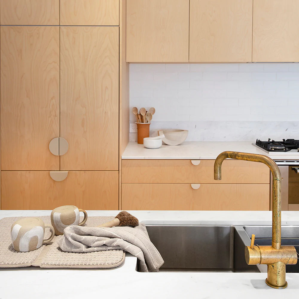 Bambury 80x50cm Microfibre Kitchen/Tea Towel Set Dry Dish/Glass Cloth Mocha (3 Pieces) — image 3