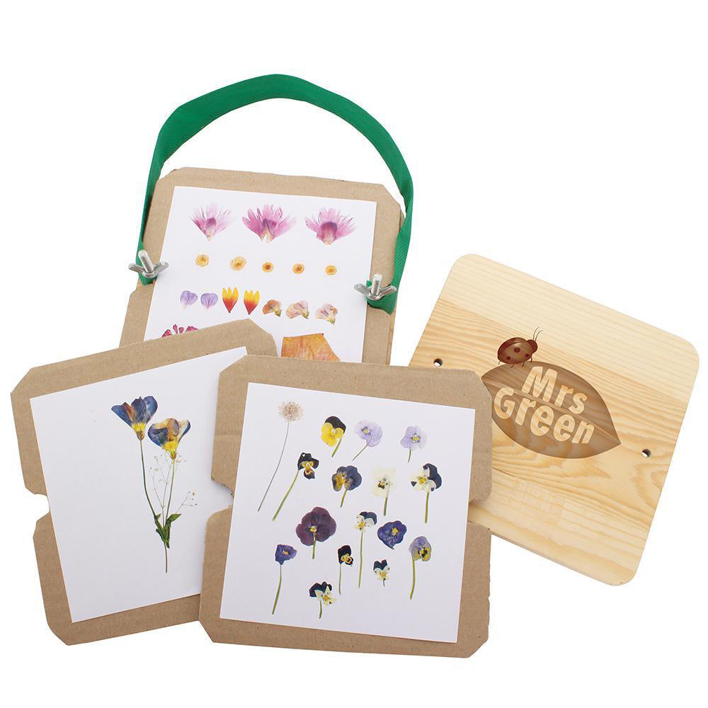 MRS Green Pocket Flower Press Craft Kit Large Wooden Toys Children/Kids/Teen Art