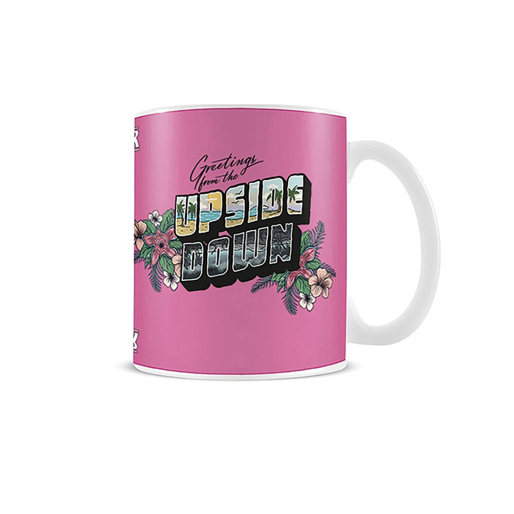 Stranger Things The Upside Down Themed Pink Coffee Mug Drinking Cup 300ml