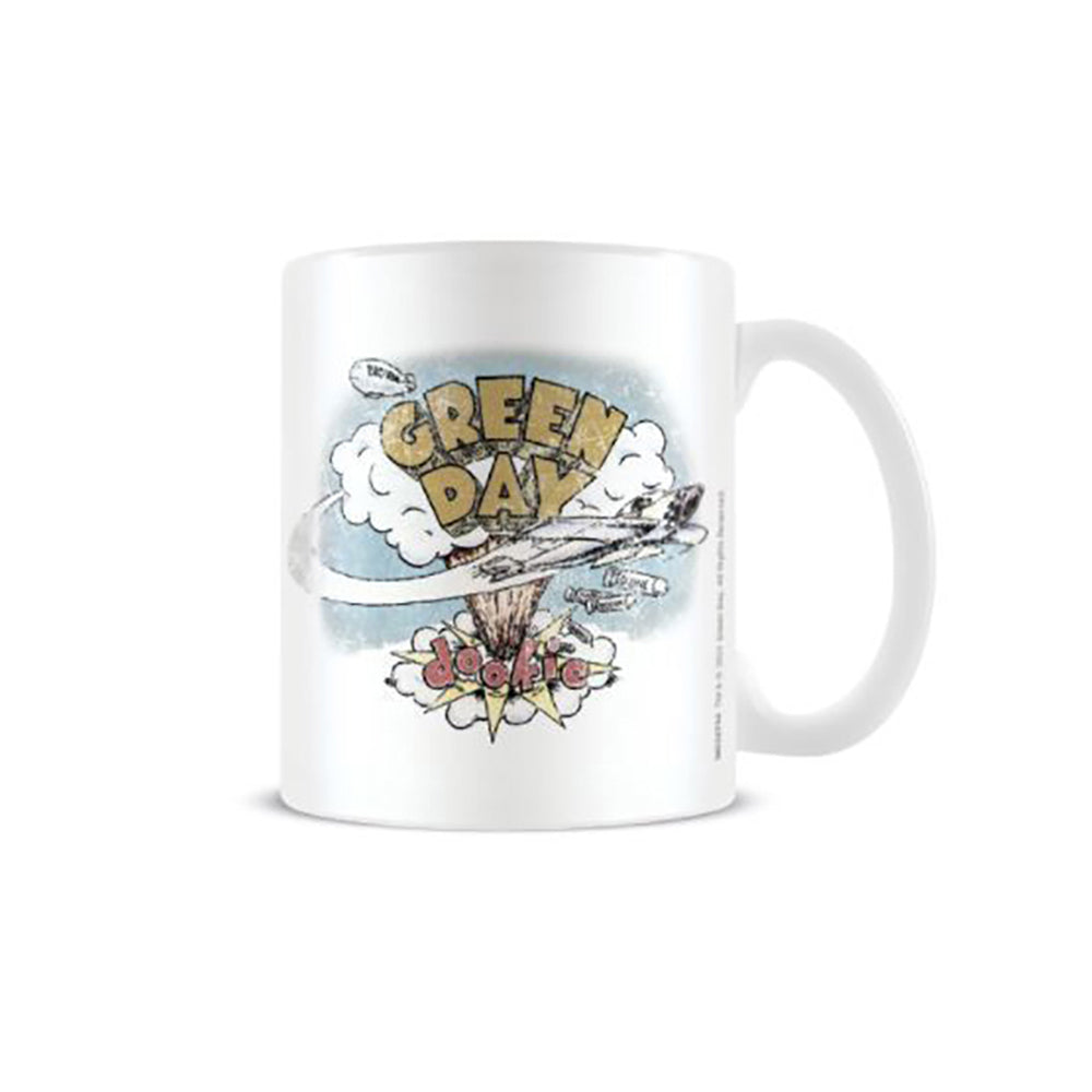 Green Day Dookie Themed Retro Style Gift Coffee Mug Drinking Cup 300ml White