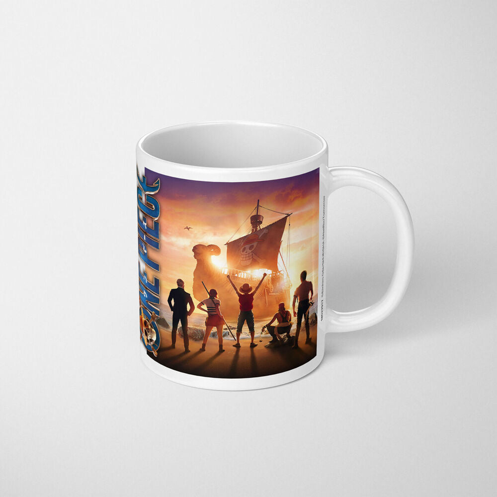 One Piece Live Action Set Sail Ceramic Mug Coffee Drinking Cup White 9x11cm (2 Pack) — image 3