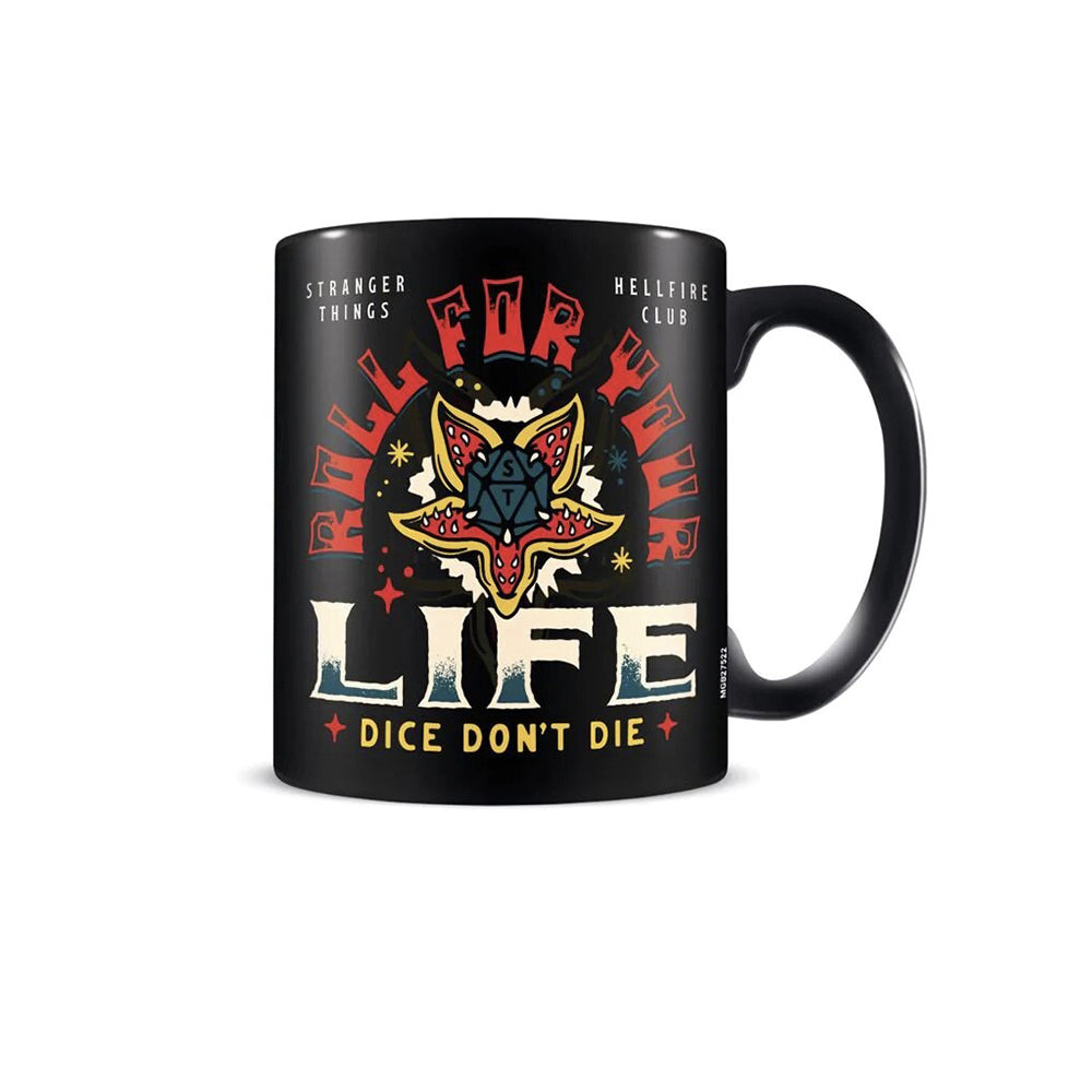 Stranger Things Hellfire Themed Coffee Mug Drinking Cup Set 300ml Black