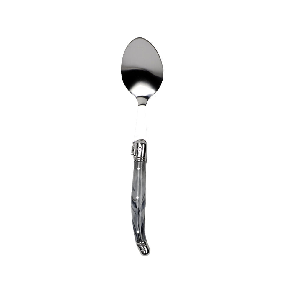 Laguiole Etiquette Stainless Steel Tablespoon Set 22.5cm Marble Grey (12 Pieces) — image 2
