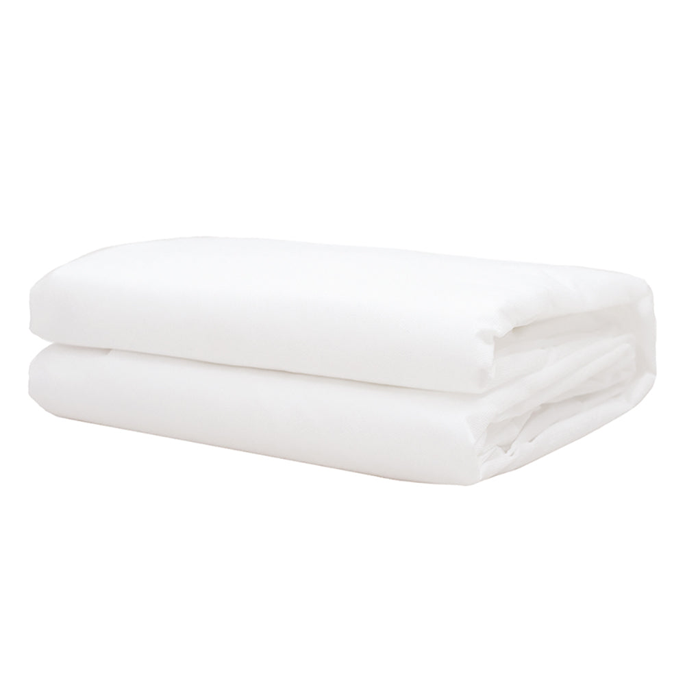 Bambury Extra Long Single Bed Mite-Guard Mattress Protector Soft Woven Bedding — image 2