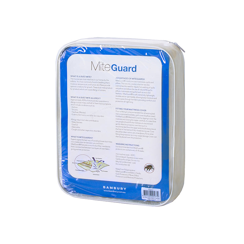 Bambury Single Bed Mite-Guard Quilt Protector Soft Non Woven Home Bedding — image 2