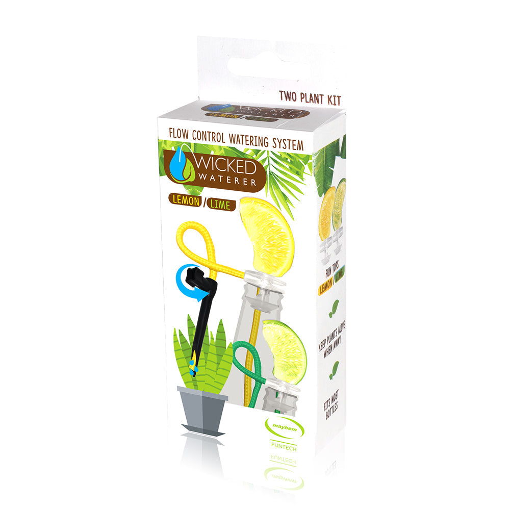 Mayhem Funtech UK Lemon/Lime Wicked Waterer Plant Watering System Adjustable