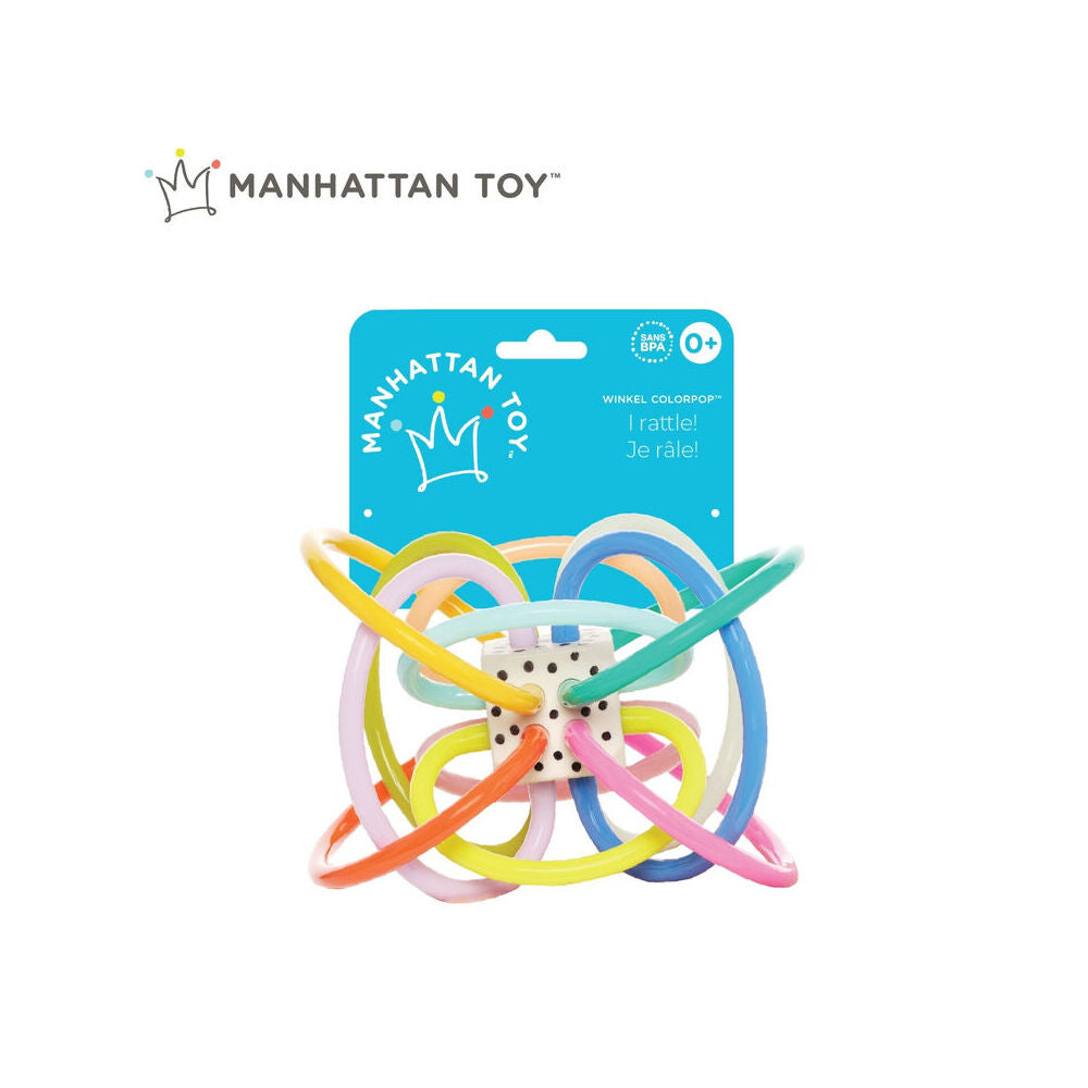 Manhattan Winkel Colorpop Rattle Teether Baby/Infant Sensory Play Toy 0m+ — image 7