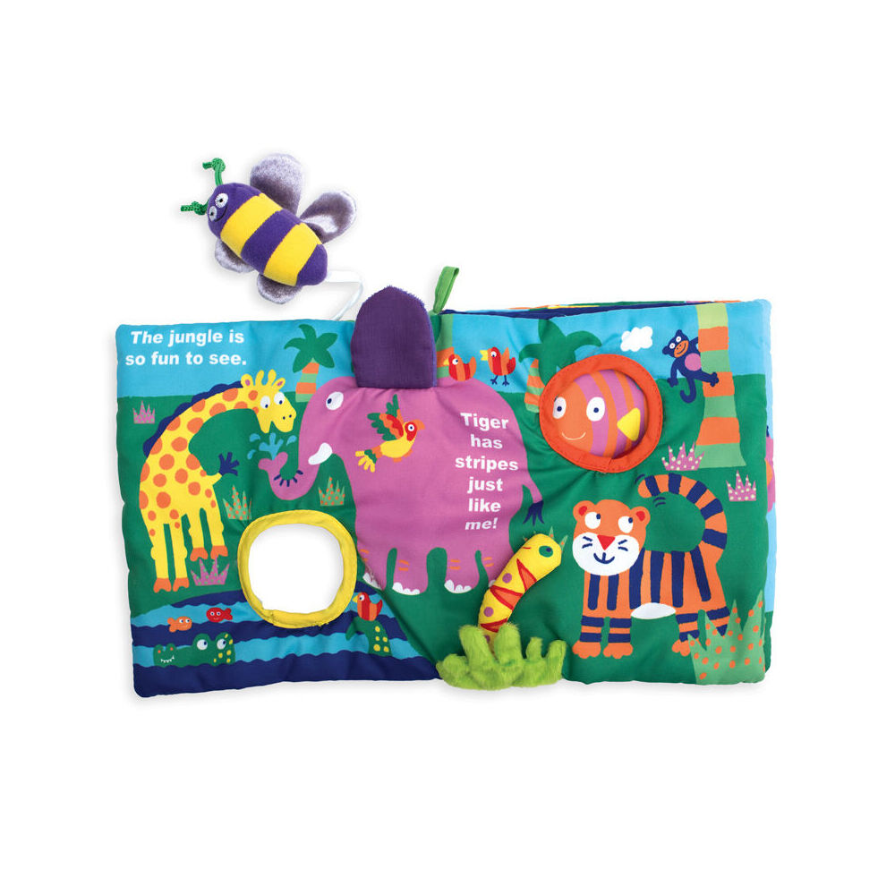 Manhattan 21cm Baby/Toddler Educational Buzzing Through Fabric Book Toy 6m+ — image 3