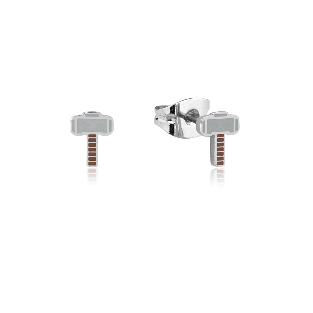 Couture Kingdom Ecc Marvel Thor Hammer Stainless Steel 12mm Stud Earrings