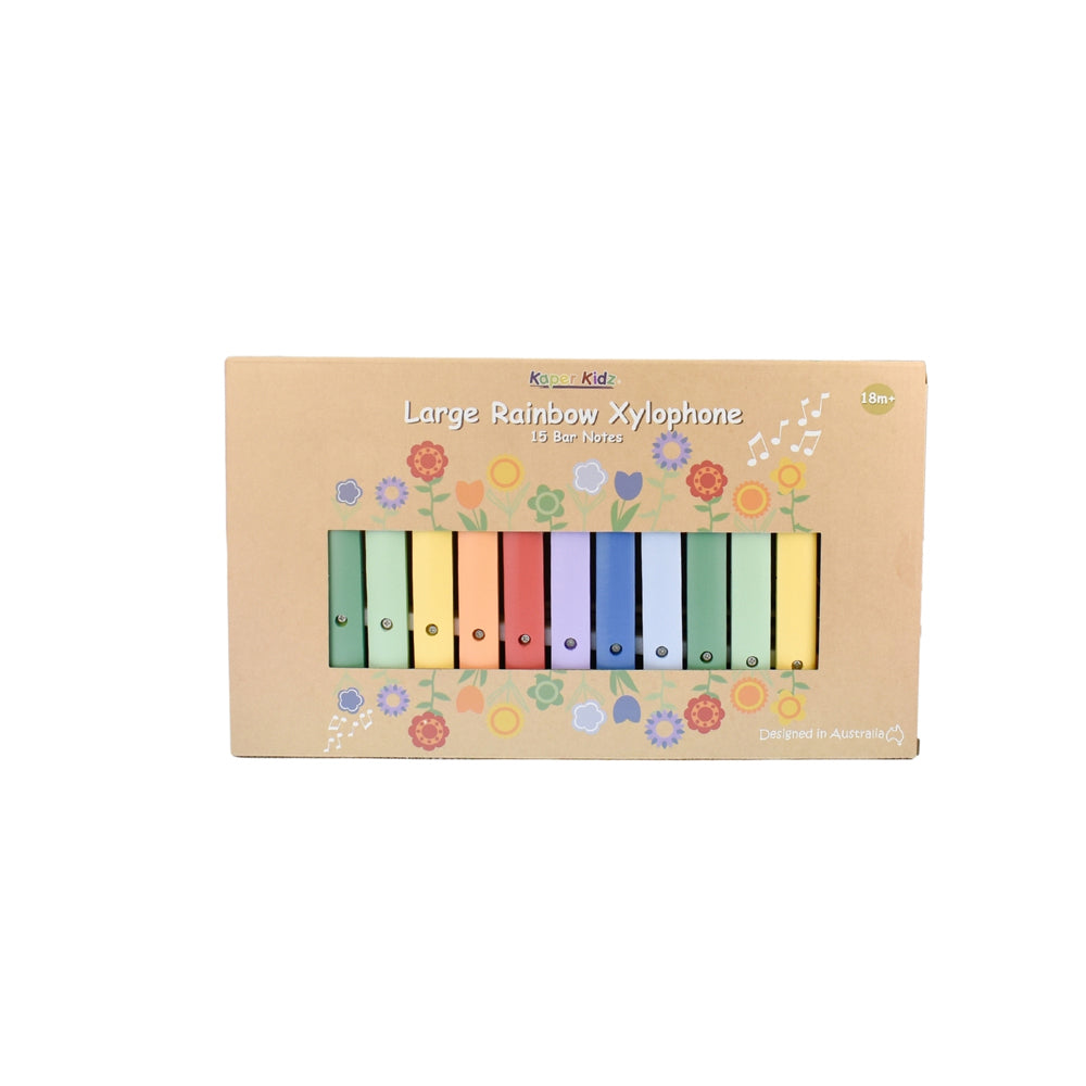 Kaper Kidz Wooden Rainbow Xylophone Large Kids/Toddler Musical Play Toy 18m+ — image 3