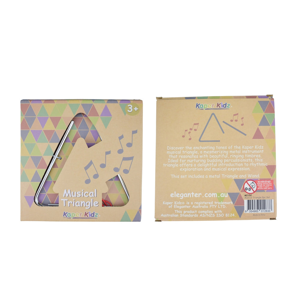 Kaper Kidz Metal Music Triangle 15cm Kids/Childrens Musical Play Toy 3y+ — image 5