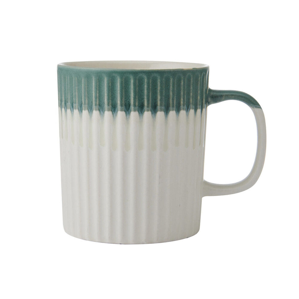Mikasa 410ml Textured Coffee Mug Cup Stoneware Drinkware w/ Handle Green