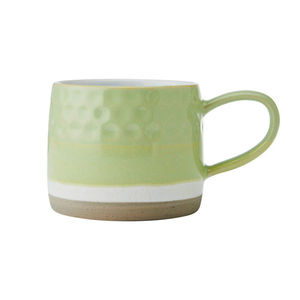 Mikasa 320ml Textured Ombre Coffee Mug Cup Stoneware Drinkware w/Handle Green