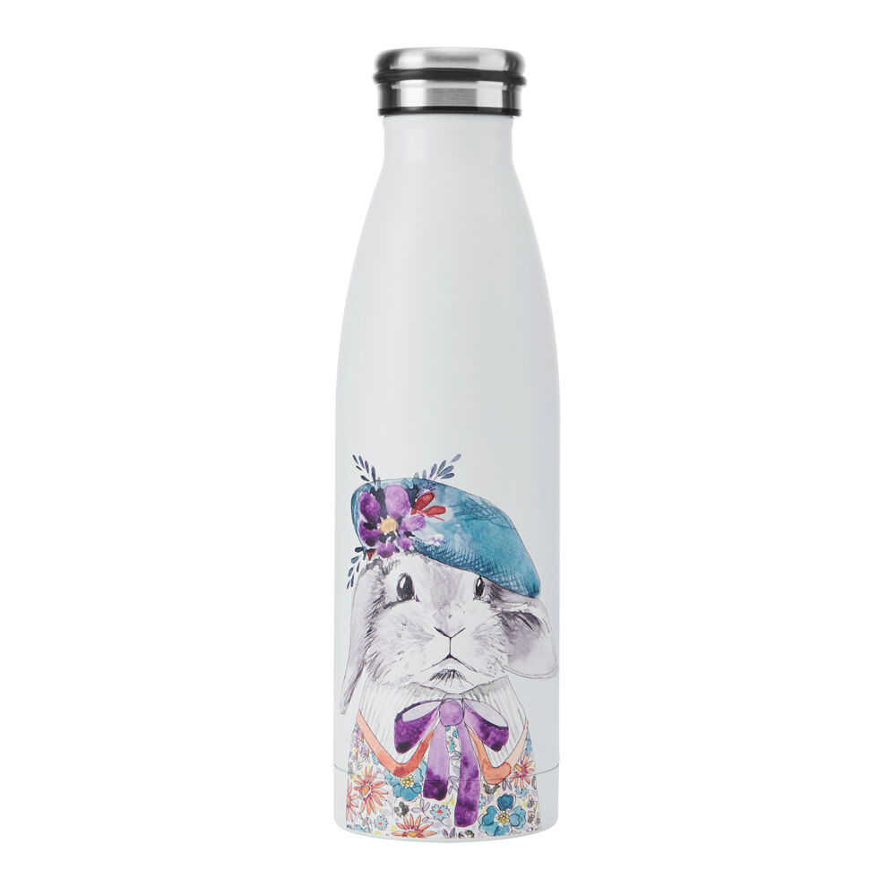 Mikasa x Tipperley Hill 500mL Rabbit Themed Sleeved Insulated Water Bottle