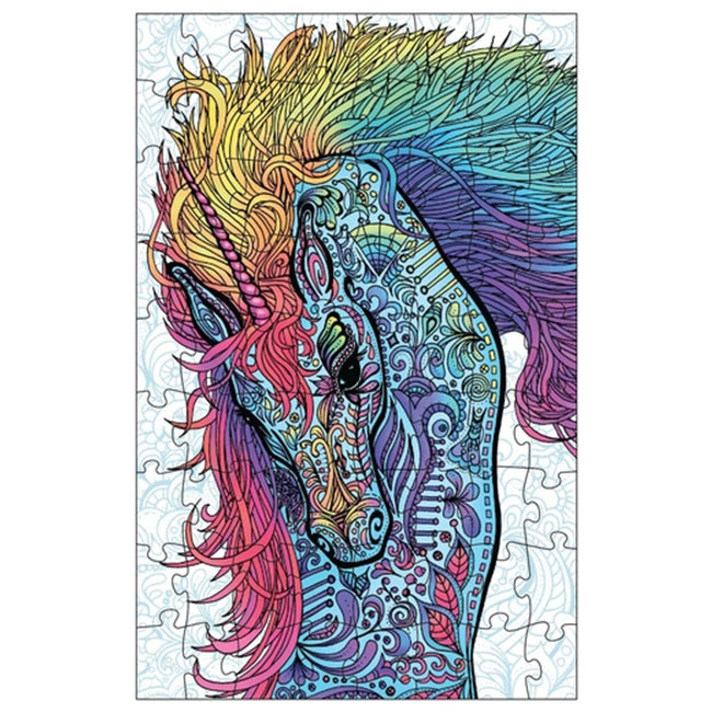 Mindful Living 62x40cm Kids Imagine like a Unicorn Puzzle Jigsaw Game 5+ (72 Pieces) — image 2