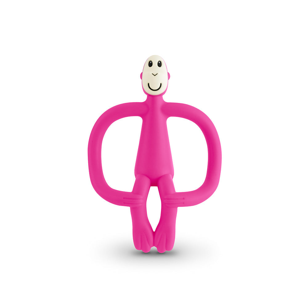 Matchstick Monkey Matchstick 11cm Monkey Teething Toy/Gel Applicator for Baby/Infant 6-18m — Pink