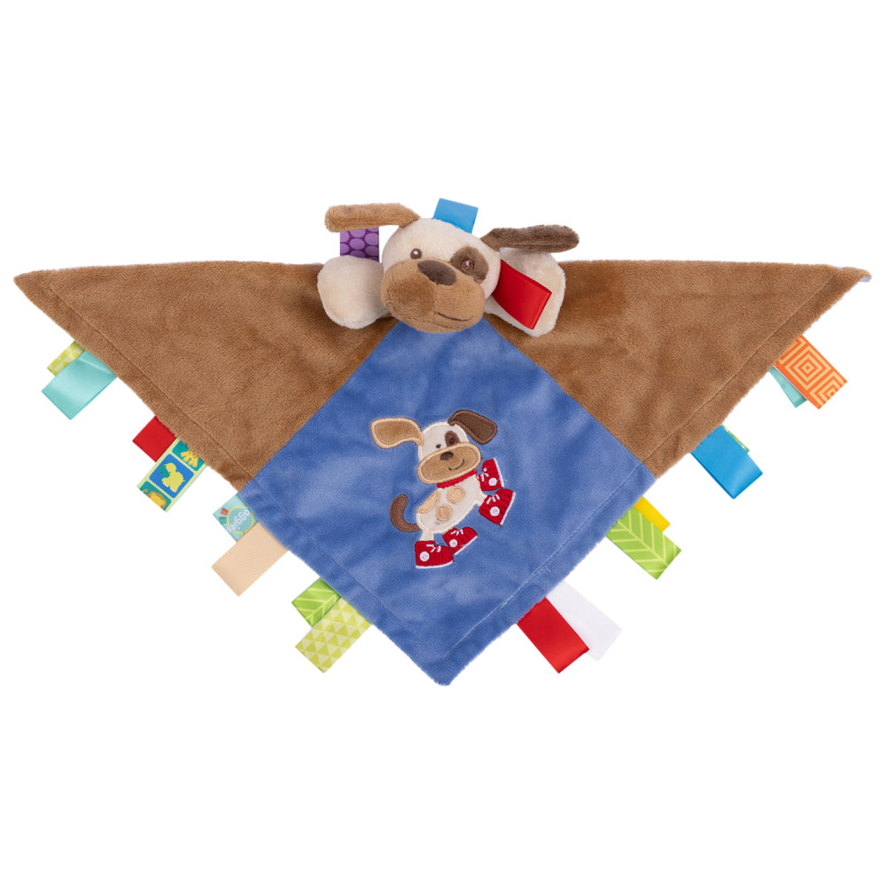 Mary Meyer Taggies Buddy Dog Character Plush Blanket 33x33cm Baby Toy 0+ (2 Pack) — image 2