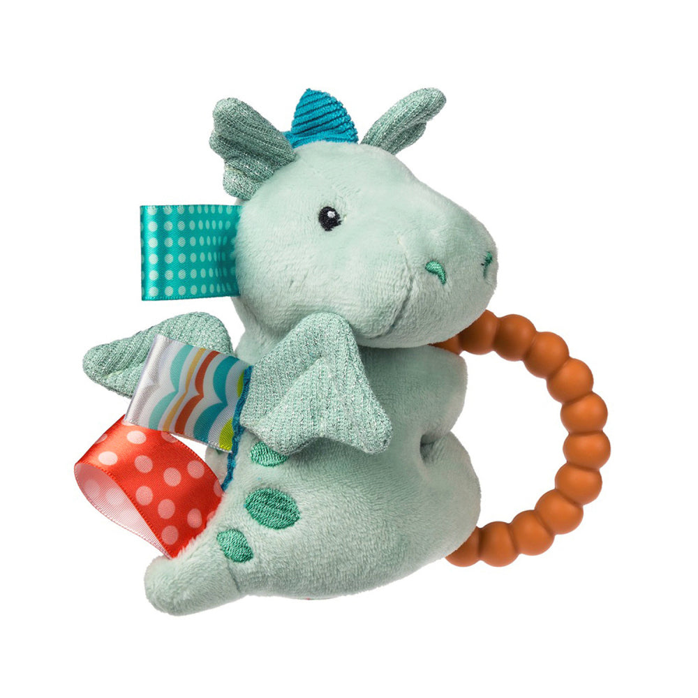 Mary Meyer Taggies Drax Dragon 13cm Teether Rattle Toy Baby/Infant Kids 0+ Green — image 2