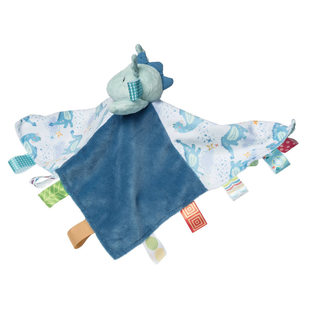 Mary Meyer Taggies Drax Dragon 33x33cm Plush Blanket Kids 0+ Toy Blue (2 Pack) — image 4