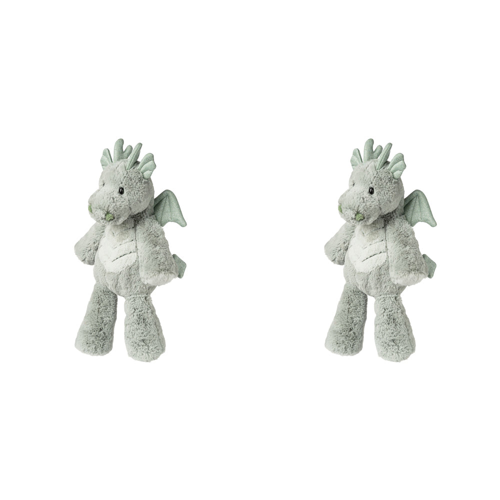 Mary Meyer Marshmallow Animal Dragon 33cm Soft Plush Toy Kids 0+ Green (2 Pack)