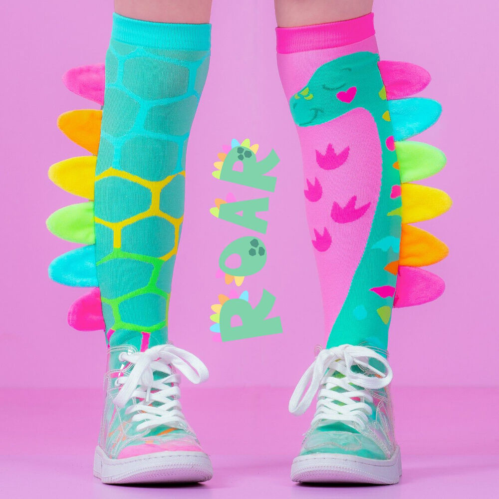 Madmia Roar Dinosaur Knee-High Socks Unisex — image 2