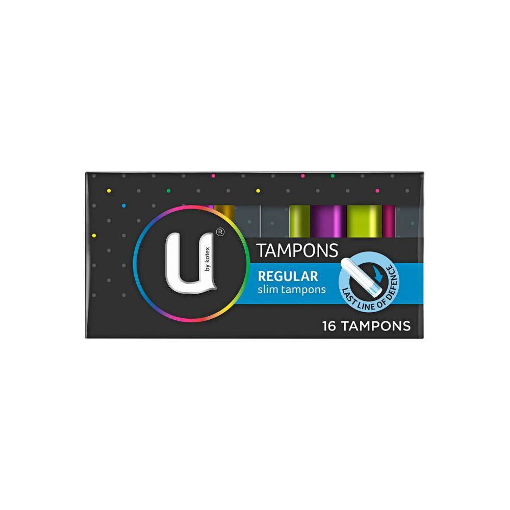 U BY Kotex Womens Slim Size Feminine Hygiene Tampons Pack Regular (16 Pieces) — image 2