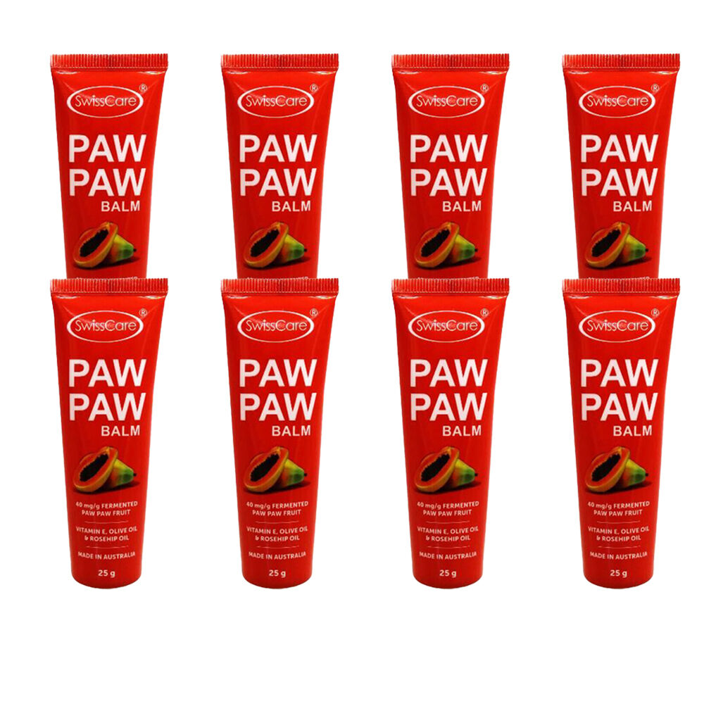 Swisscare Paw Moisturising Balm w/ Vitamin E, Rosehip & Olive Oil 25g (8 Pack)