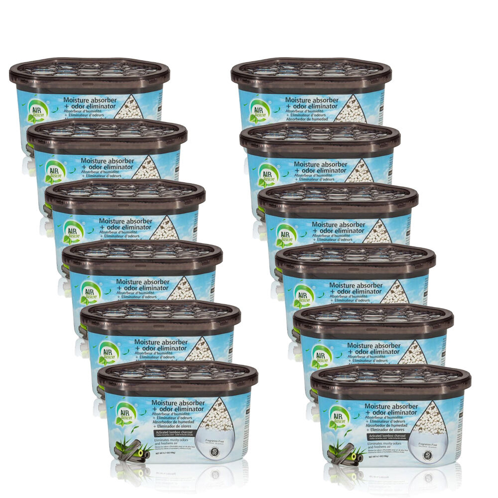 Air Fusion Moisture Absorber Odour Eliminator Air Freshener 189g Bamboo (12 Pack)