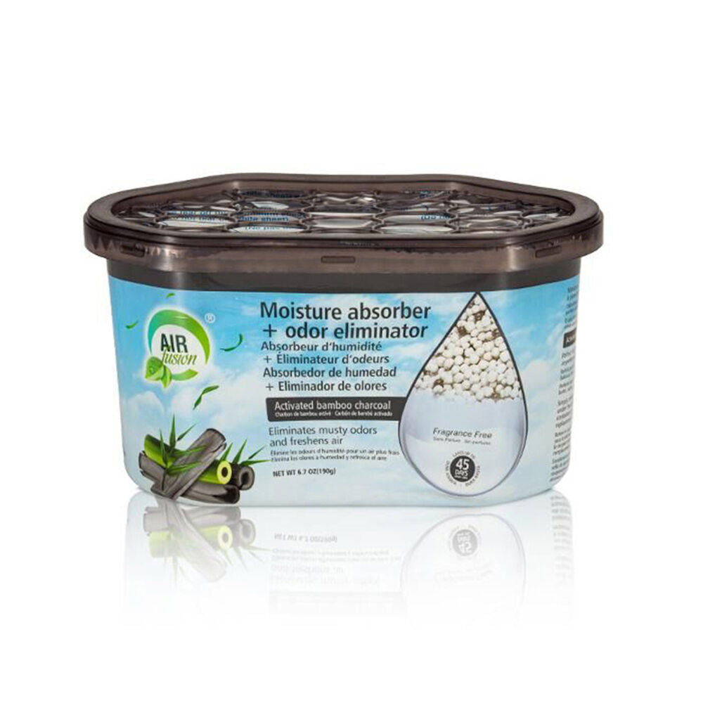 Air Fusion Moisture Absorber Odour Eliminator Air Freshener 189g Bamboo (24 Pack) — image 2