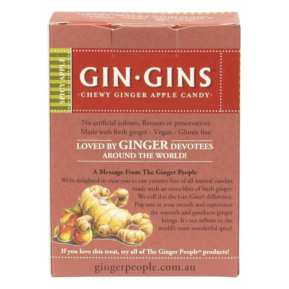 The Ginger People 84g Lollies Gin Gins Spicy Ginger-Apple Flavoured Candy — image 2