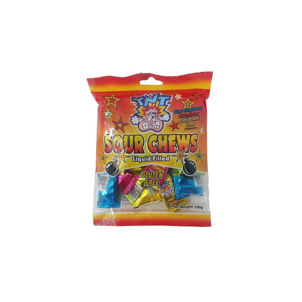 TNT 150g Candy Lollies Liquid Filled Sour Chews Variety Pack Assorted — image 2